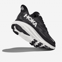 HOKA CLIFTON  9 2E הוקה גברים שחור לבן