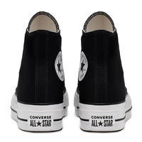 CONVERSE ALLSTAR CHUCK TAYLOR LIFT אולסטאר פלטפורמה גבוה שחור לבן