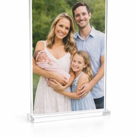מעמד אקריל עם בסיס שקוף 10X15 ס