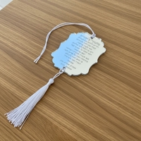 מחזיק מפתחות מסגרת עיטורים אקרילי בהקדשה אישית