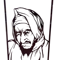 תמונת אקריל מלבנית הבבא סאלי