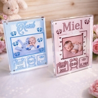 תעודת לידה אקרילי עם תמונה בגודל 15X20 ס