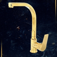 ברז מטבח ברבור בצבע זהב דגם STILLA GOLD