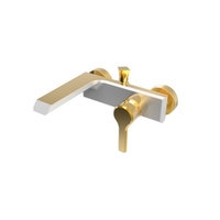 ברז סוללה לאמבטיה זהב לבן דגם Arista Gold