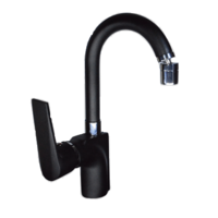 ברז לכיור גבוה שחור דגם Safir Black