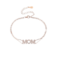 צמיד MOM - רוז גולד