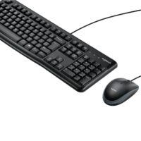 סט מקלדת עברית ועכבר חוטיים Logitech MK120