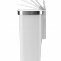 פח דוושה פלסטיק לבן  VICENZA 50L