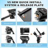 מונופוד עם ראש COMAN M1S+V5 CARBON