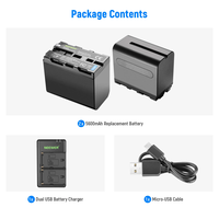 סט סוללות חלופיות של סוני NEEWER NP-F750 בנפח 5600mAh