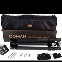 COMAN TM286CC1 חצובה וידאו מקצועית מסיבי פחמן