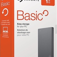 הארדיסק יצוני 2.5 אינץ מבית SEAGATE מדגם BASIC בנפח 1 טרה