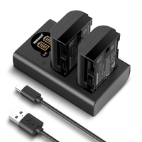 ערכת 2 סוללות חלופיות LP-E6P 2200mAh עבור Canon EOS