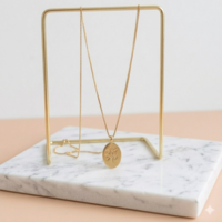 שרשרת גולד תליון ורד