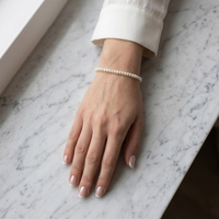 צמיד פנינים קטנות עגולות