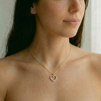 שרשרת רולו גולד לב זירקונים