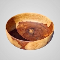 קערת הגשה עגולה מעץ סיסם הודי