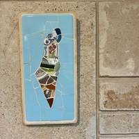 מפת ארץ ישראל מפסיפס בעבודת יד