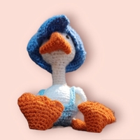 דפי הברווז סרוג בעבודת יד