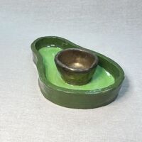 כלי דקורטיבי אבוקדו מקרמיקה