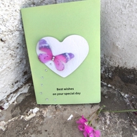 ערכת יצירה יחודית להכנת 5 כרטיסי ברכה בעבודת יד