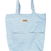 תיק TOTE גדול בעבודת יד- Canvas Sea Stripes