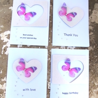 ערכת יצירה יחודית להכנת 5 כרטיסי ברכה בעבודת יד