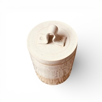 כלי קרמיקה עם מכסה בעבודת יד