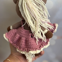 בובת סוס סרוגה בעבודת יד