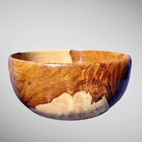 קערה דקורטיבית מעץ סיסם בעבודת יד