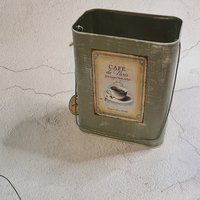 קופסאת פח מלבנית ממוחזרת קפה דה פריז