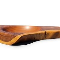 קערת הגשה מעץ סיסם בעבודת יד