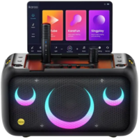 רמקול אלחוטי נייד עם מסך (כולל 2 מיקרופונים אלחוטיים) - Ikaro Break X1