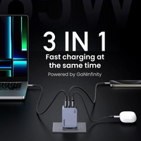 מטען קיר מהיר UGREEN Nexode Pro 65W GaN עם כבל USB-C
