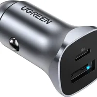 מטען רכב מהיר 30W עם USB-C PD ו-USB-A מבית UGREEN