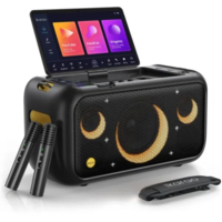 רמקול אלחוטי נייד עם מסך (כולל 2 מיקרופונים אלחוטיים) - Ikaro Break X1