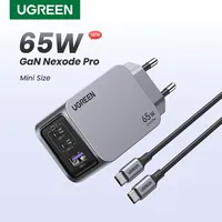 מטען קיר מהיר UGREEN Nexode Pro 65W GaN עם כבל USB-C