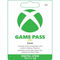 מנוי Xbox Game Pass Core - קוד דיגיטלי (ישראל)