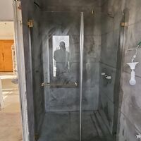 ריף 1 + - מקלחון חזית קבוע ודלת