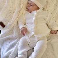 מארז סט סרוג  - לבן