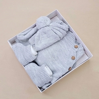 מארז סט סרוג כפתורים 3-6 חודשים