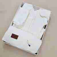 מארז סט סרוג  NB - שמנת בננה