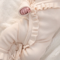 אוברול דגם ליה - שמנת