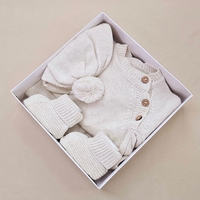 מארז סט סרוג כפתורים 3-6 חודשים