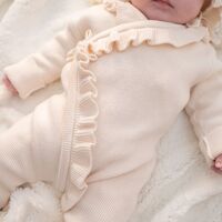 אוברול דגם ליה - שמנת