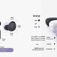 אוזניות אלחוטיות צבע גרפיטי Samsung Galaxy Buds2 Pro SM-R510