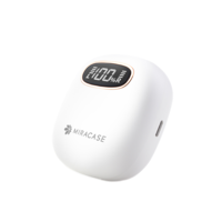 אוזניות אלחוטיות נטענות בצבע שחור ולבן Miracase True Wireless Earbuds MTWS120