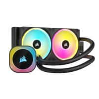 קירור נוזלי שחור Corsair iCUE H100i RGB ELITE AMD/INTEL