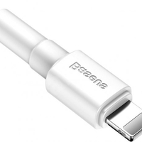 כבל סנכרון וטעינה Baseus Mini White Cable 1m USB-A To Apple Lightning