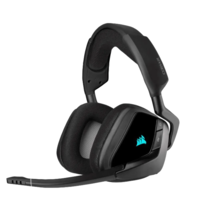 אוזניות גיימינג אלחוטיות קרבון Corsair Void RGB ELite